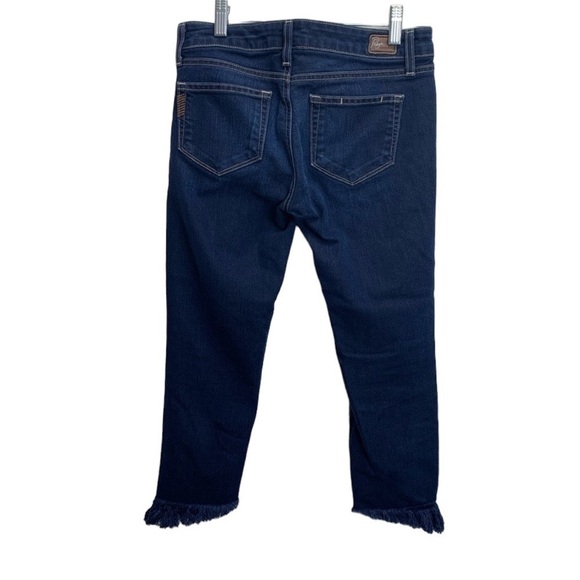 PAIGE Roxy Cropped Diagonal Raw Hem Size 25 - Picture 2 of 6